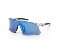 adidas eyewear - SP0107 Mirror Cat: 3 - Occhiali da ciclismo bianco/blu