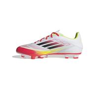 adidas F50 Club Football Boots FG/MG, Scarpe da Calcio Unisex-Adulto, Cloud White/Core Black/Solar Yellow, 44 EU
