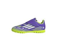 adidas F50 Club Hook And Loop Turf Football Boots Kids, Scarpe da Calcio Unisex-Bambini, Purple Rush/Ftwr White/Lucid Lemon, 35 EU