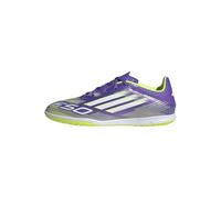 adidas F50 Club Indoor Football Boots, Scarpe da Calcio Unisex-Adulto, Purple Rush/Ftwr White/Lucid Lemon, 41 1/3 EU