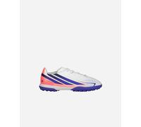 adidas Unisex - Bambini e Ragazzi F50 Hyperfast Club Turf Football Boots Kids Shoes, Ftwr White/Solar Purple/Solar Turbo, 33 EU
