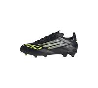 adidas F50 League Firm Multi Ground Football Boots Kids, Scarpe da Calcio Unisex-Bambini, Core Black/Iron Metallic/Lucid Lemon, 36 EU
