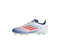 adidas F50 League Football Boots Firm Ground, Scarpe da Calcio, Cloud White/Solar Red/Lucid Blue, 38 2/3 EU