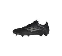 adidas F50 League Football Boots Firm Ground, Scarpe da Calcio Unisex-Adulto, Core Black/Iron Metallic/Gold, 42 2/3 EU