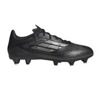 adidas F50 League Football Boots Soft Ground, Scarpe da Calcio Unisex-Adulto, Core Black/Iron Met/Gold Met, 41 1/3 EU