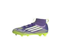 adidas F50 League Mid Firm Multi Ground Football Boots Kids, Scarpe da Calcio Unisex-Bambini, Purple Rush/Cloud White/Lucid Lemon, 30 EU