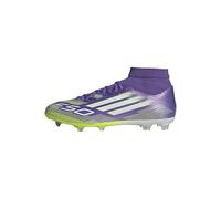 adidas F50 League Mid Firm Multi Ground Football Boots, Scarpe da Calcio Unisex-Adulto, Purple Rush/Cloud White/Lucid Lemon, 48 2/3 EU