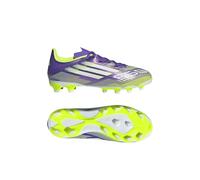 adidas F50 League Multi Ground Football Boots Kids, Scarpe da Calcio Unisex-Bambini, Purple Rush/Ftwr White/Lucid Lemon, 31 EU