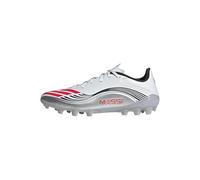 adidas F50 Messi League Artificial Ground Football Boots, Scarpe da Calcio Unisex-Adulto, Ftwr White/Lucid Red/Silver Met, 38 EU