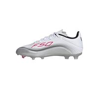 adidas F50 Messi League Firm Multi Ground Football Boots Kids, Scarpe da Calcio Unisex-Bambini, Cloud White/Lucid Red/Silver Metallic, 37 1/3 EU
