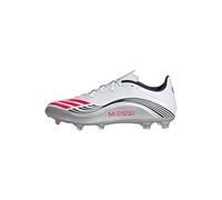 adidas F50 Messi League Firm Multi Ground Football Boots, Scarpe da Calcio Unisex-Adulto, Cloud White/Lucid Red/Silver Metallic, 42 EU