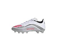 adidas F50 Messi League Multi Ground Football Boots Kids, Scarpe da Calcio Unisex-Bambini, Ftwr White/Lucid Red/Silver Met, 35 EU