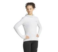 adidas Donna Adi365 Running Essentials Winterized Hooded Long Sleeve Sweatshirt, Grey One, L