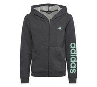 Adidas Felpa con Cappuccio Bambina Essentials linear - (Grigio Scuro/Eas Green)