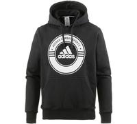 adidas Felpa con Cappuccio Combat Sports, Moda, Nero/Bianco, XXL