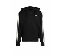 Adidas Homme Essential Three Stripes French Terry Fullzip Hoodie, Black/White, XXL