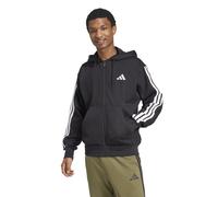Adidas Felpa con cappuccio Essentials 3-Stripes Fleece Black da Uomo 2XL Nero