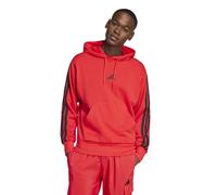 Adidas Felpa con cappuccio Essentials 3-Stripes French Terry Rossa da Uomo XL Rosso