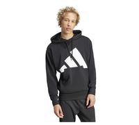 Felpa con cappuccio adidas Essentials Big Logo Single nero bianco - L