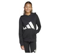 Adidas Felpa con Cappuccio in Cotone per Ragazze Seasonal Essentials Glam, Nero/SILVMT, 11-12 Years