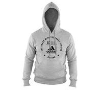 adidas, Felpa con Cappuccio Unisex Community Line, Unisex - Adulto, Felpa con Cappuccio., adiCL02B-80900-XL, Grigio/Nero, XL