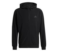 Adidas Felpa con Cappuccio Uomo D4T Workout Full Zip Nero L