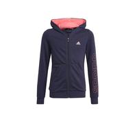 ADIDAS felpa con cerniera e cappuccio blu rosa bambina 6-7 Anni