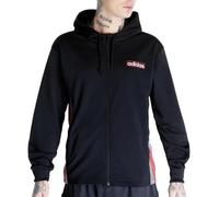adidas Felpa con zip nera da uomo Adibreak, Nero , L