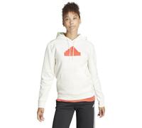 adidas Felpa da Donna con Cappuccio Future Icons Badge of Sport Bianca Taglia M Codice IS3639