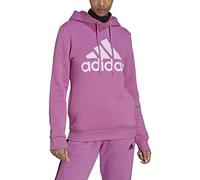 adidas Felpa da Donna con Cappuccio Loungewear Essentials Logo Fleece Rosa Taglia M Codice HM1912