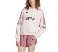 Adidas Felpa da Donna con Cappuccio Tiro Cut 3-Stripes Rosa Rosa