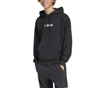 Adidas - Felpa da Uomo con Cappuccio Essentials Linear French Terry, Nero Cod...