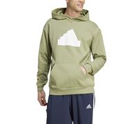 Adidas Felpa da Uomo con Cappuccio Future Icons Badge Of Sport Verde Taglia L...