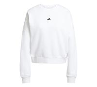 Adidas Felpa Essentials Small Logo Feelcozy W Girocollo Felpata da donna white