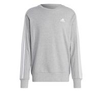 Felpa adidas Essentials French Terry 3S grigio chiaro bianco - XL