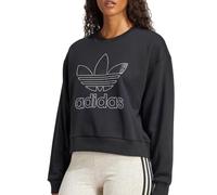 adidas Felpa nera da donna Snake, Nero , L