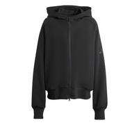 adidas Donna Soft Lux Full-Zip Hoodie Sweatshirt, Black, M