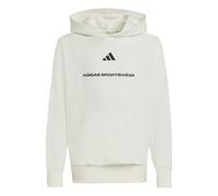 Adidas Felpa Slogan Fleece Jr Felpa con cappuccio da bambino white