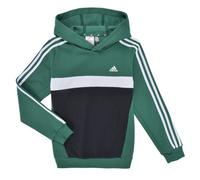 adidas Felpa Tiberio 3-Stripes Colorblock Fleece Hoodie in Verde 11 / 12 anni