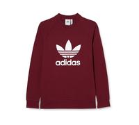 Adidas Felpa Unisex Uomo Maglione Maglia Maniche Lunghe Trefoil Crew, Rosso, M