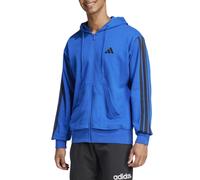 Adidas - Felpa Uomo con Cappuccio e Zip Essentials 3-Stripes French Terry, Bl...