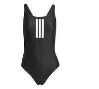adidas Donna 3 Stripes V-Back Swimsuit, Black/White, 46