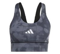 adidas Femme adi365 Running Pocket Graphic Medium Support Bra, Black, XS