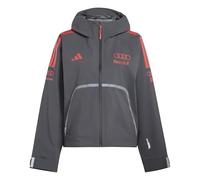 adidas Femme AUDI FORMULA ONE TEAM MECHANICS RAIN JACKET, utility black/hi-res red, S