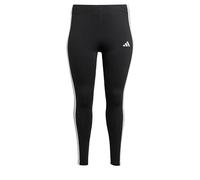 Adidas Essentials 3 Stripes Cotton Plus Leggings Nero 4X Donna