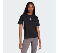 Adidas Femme Essentials 3-Stripes Cotton T-Shirt, Black/White, XS