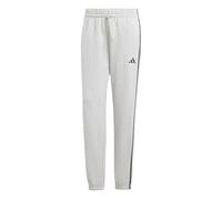 adidas Femme Essentials 3-Stripes French Terry Cuffed Pants, Medium Grey Heather/Black, S