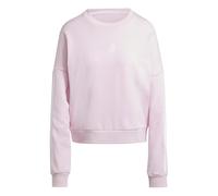 Adidas Femme Essentials 3-Stripes French Terry Sweatshirt, Clear Pink/White, M