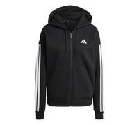 Felpa con cappuccio zip in pile donna adidas Essentials 3-Stripes Noir L