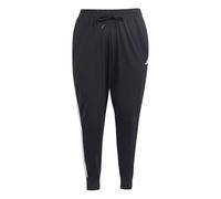 adidas Femme Essentials 3-Stripes Jogger Pants (Plus Size), Black/White, XL Plus